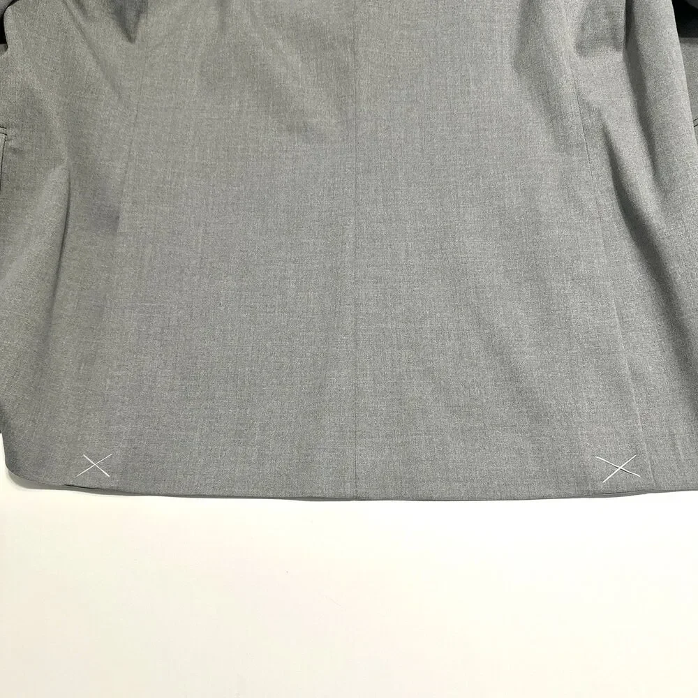 Abercrombie And Fitch Men’s Blazer Coat Jacket Size 44R Athletic Fit Grey A&F